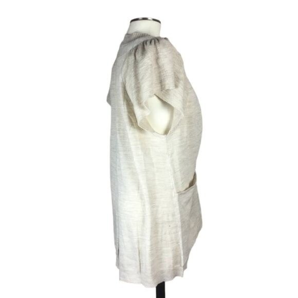 MOTH Anthropology Button Beige Sweater pockets L - Picture 5 of 7